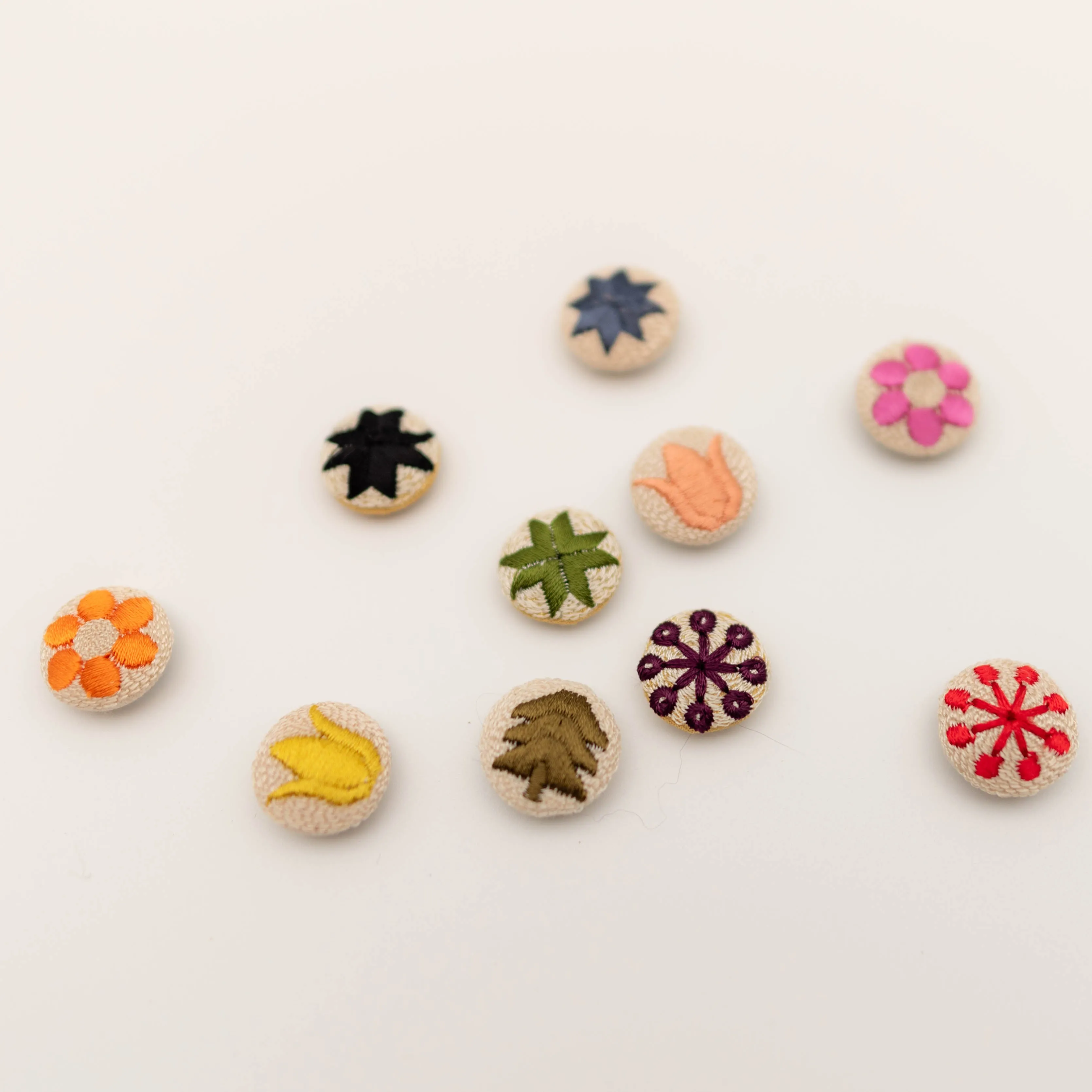 Buttons - Embroidered