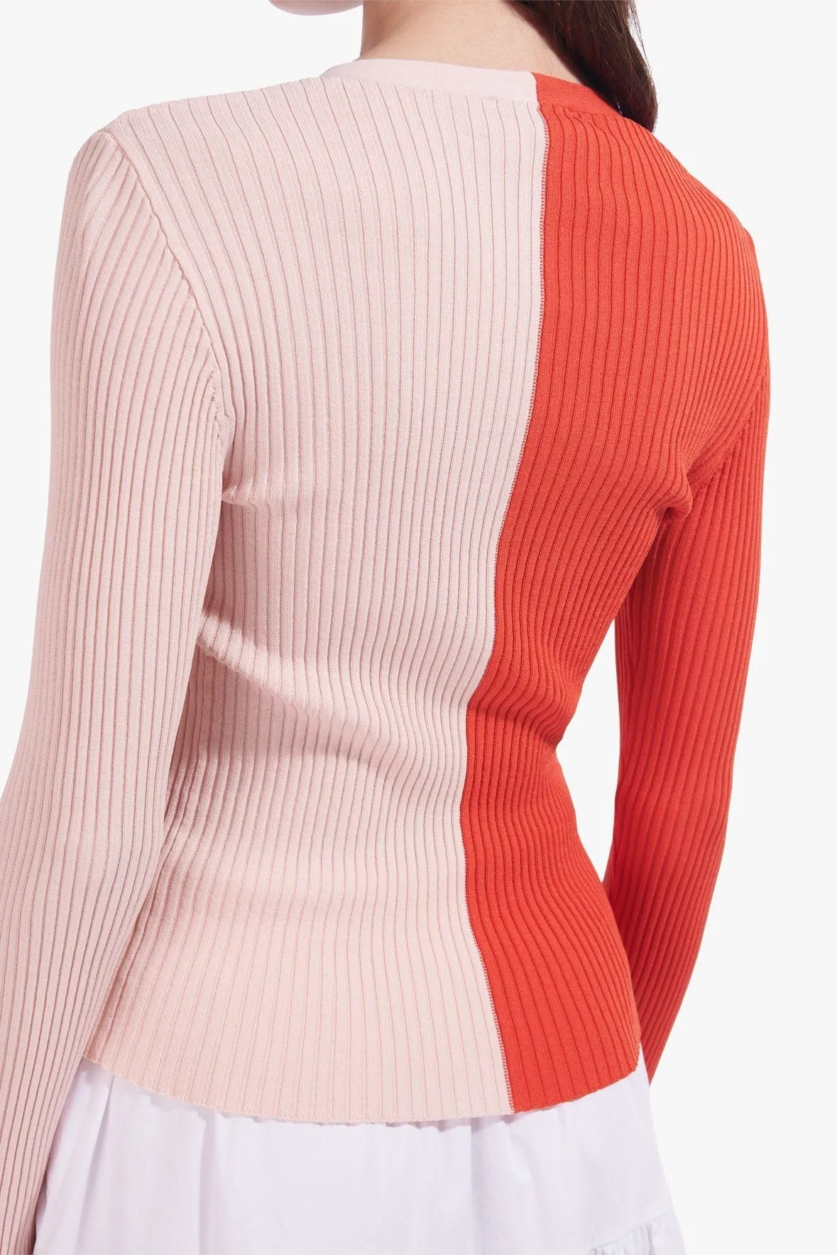 CARGO SWEATER | ORANGE LIGHT PINK