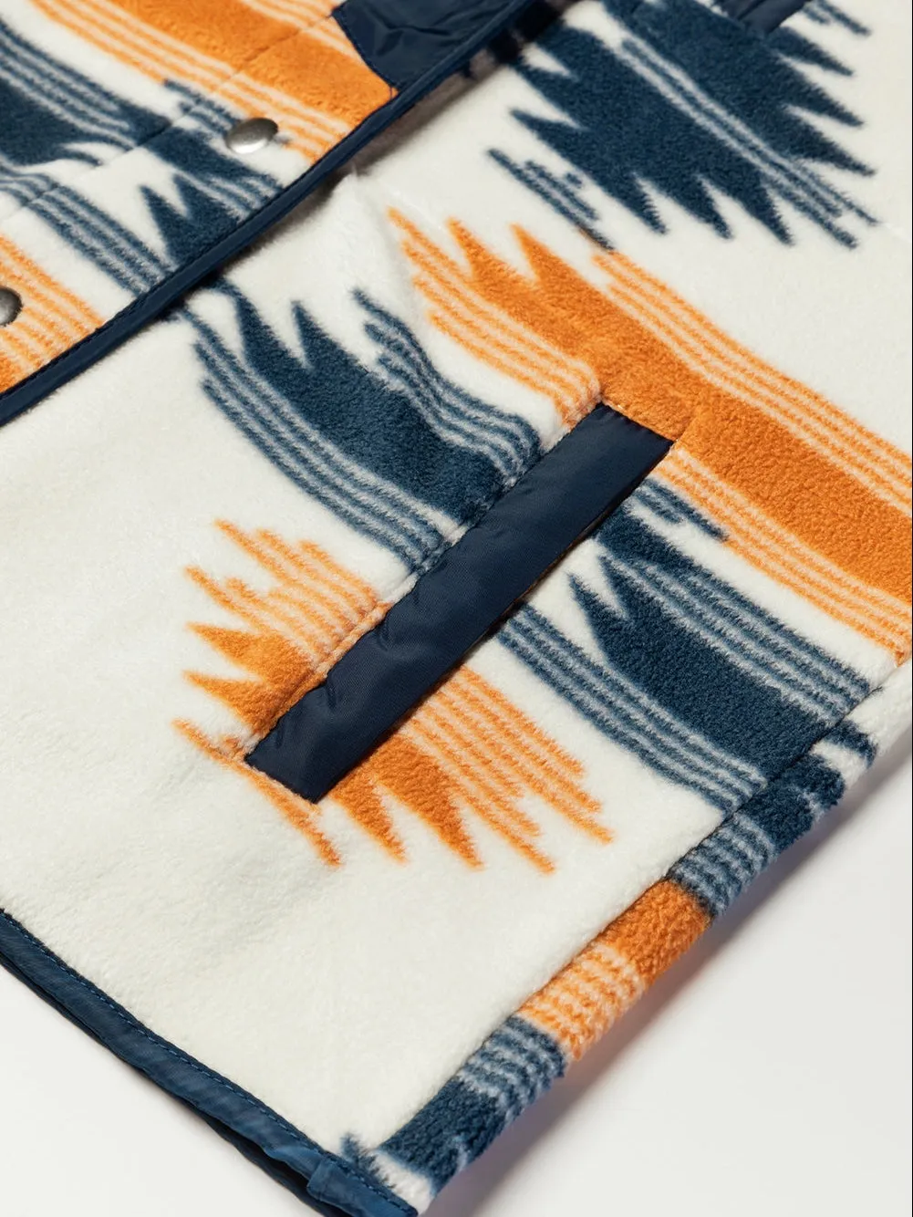 Casual Fleece Jacket in Tribal Print
