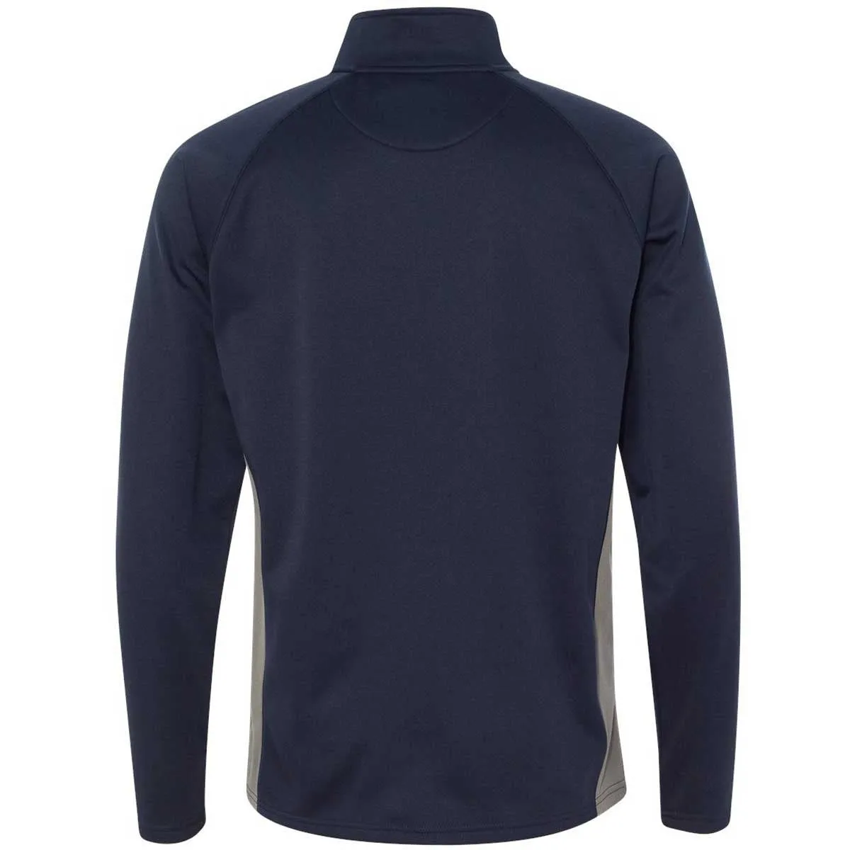 Champion Men's Navy/Stone Grey Performance 5.4-Ounce Colorblock Quarter-Zip Jacket