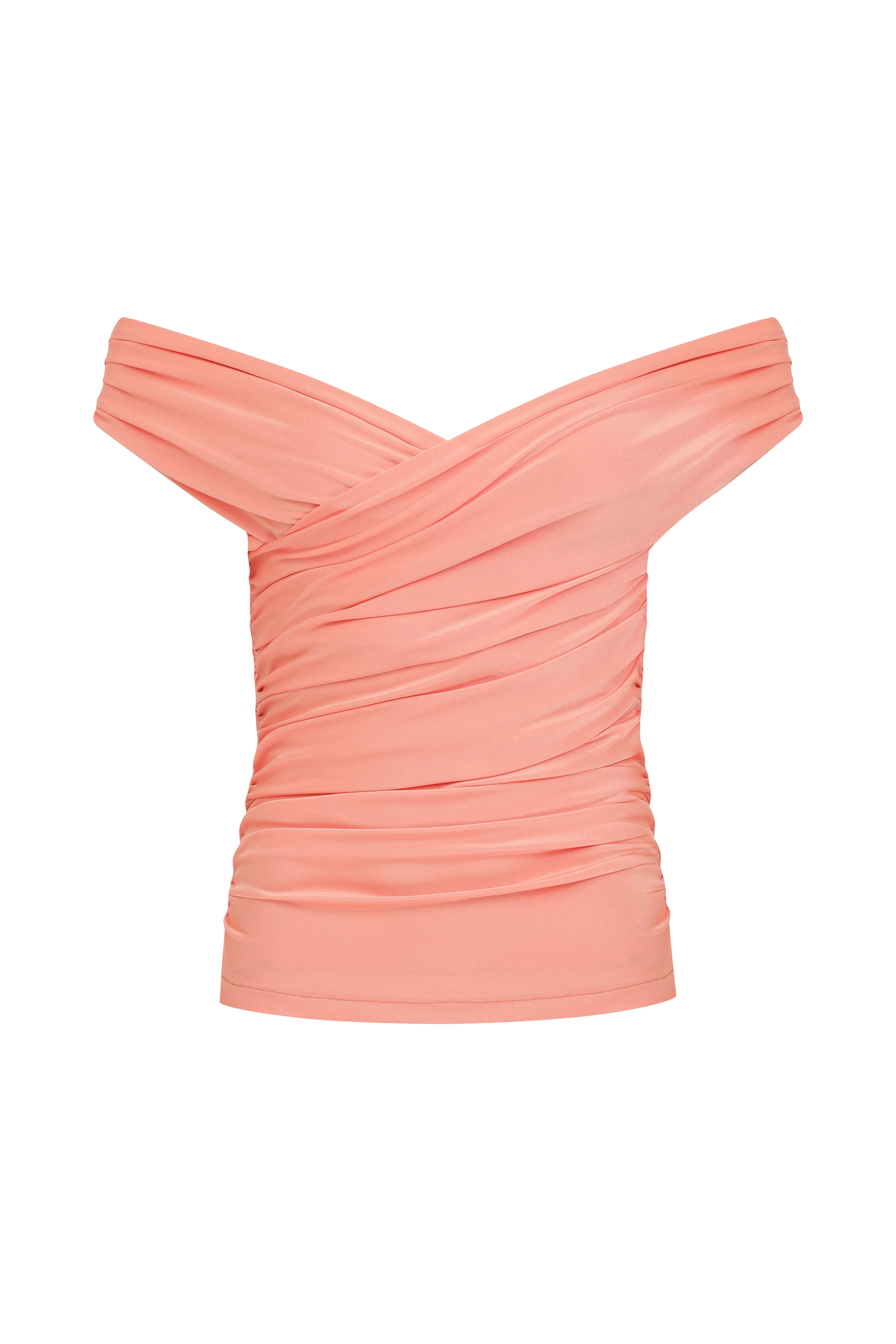 Cheri Jersey Blouse  in Tangerine
