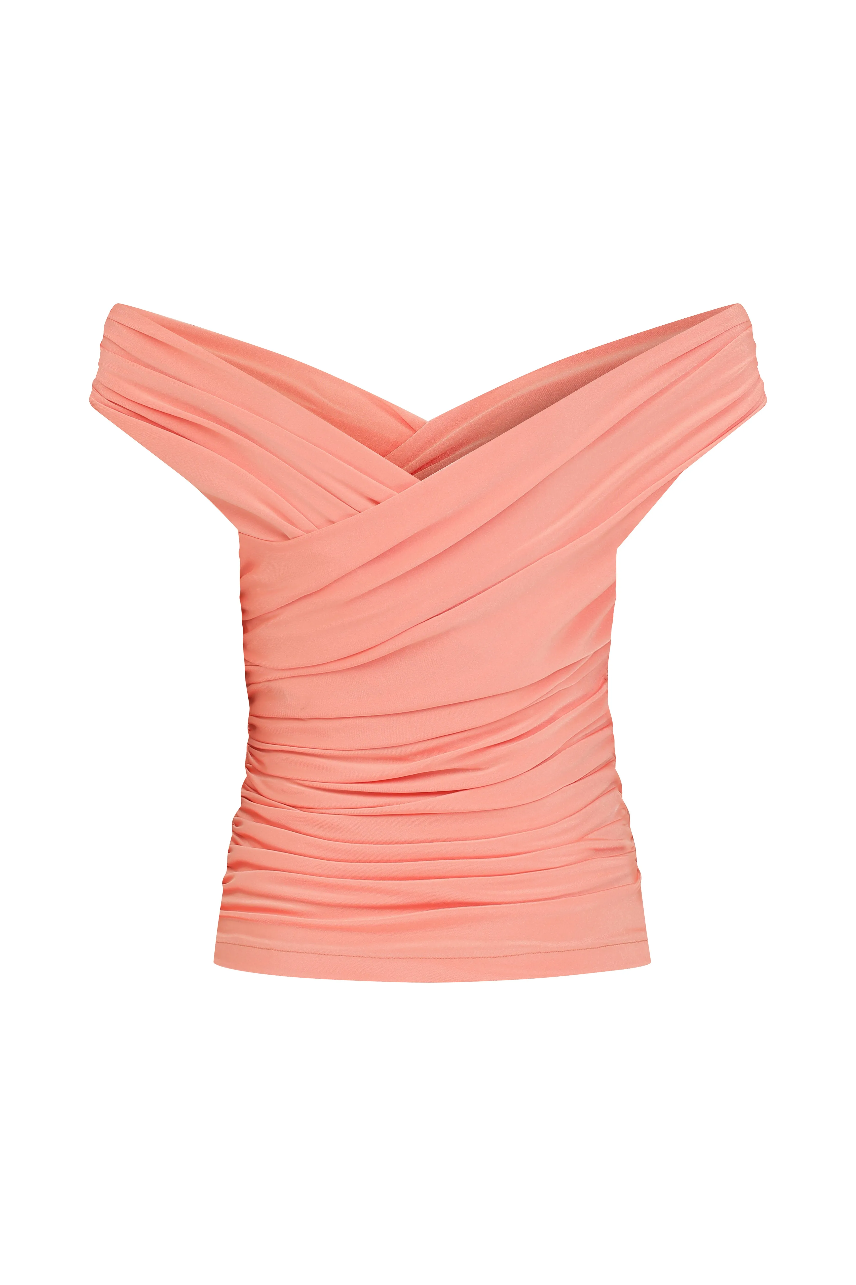 Cheri Jersey Blouse  in Tangerine
