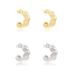 Chunky Crescent Bubble Earrings
