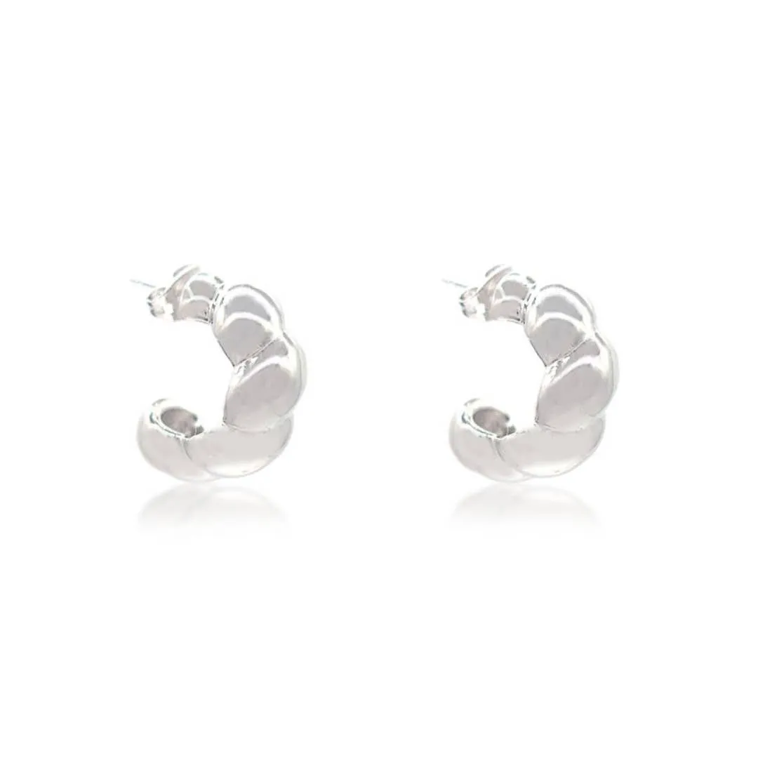 Chunky Crescent Bubble Earrings