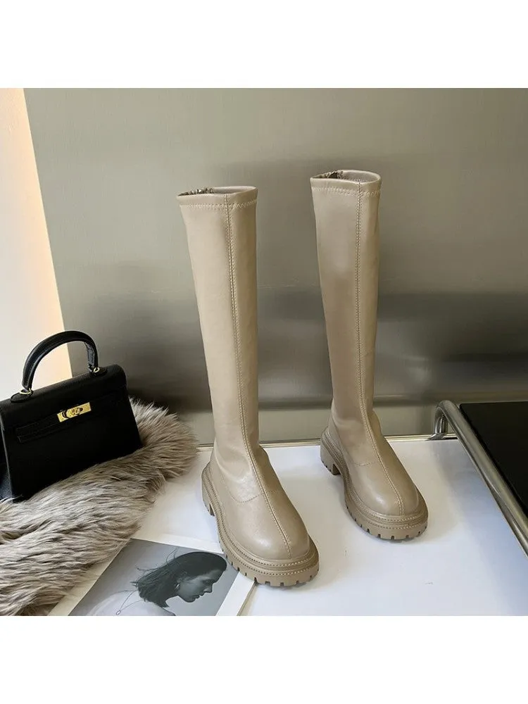 Chunky High Boots