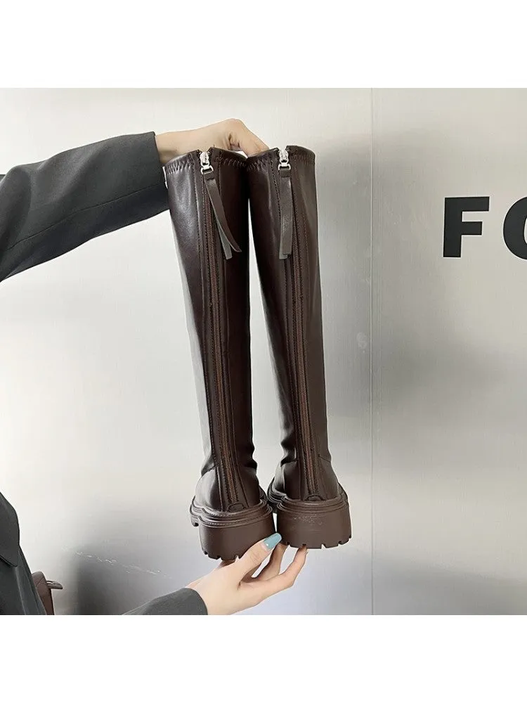 Chunky High Boots