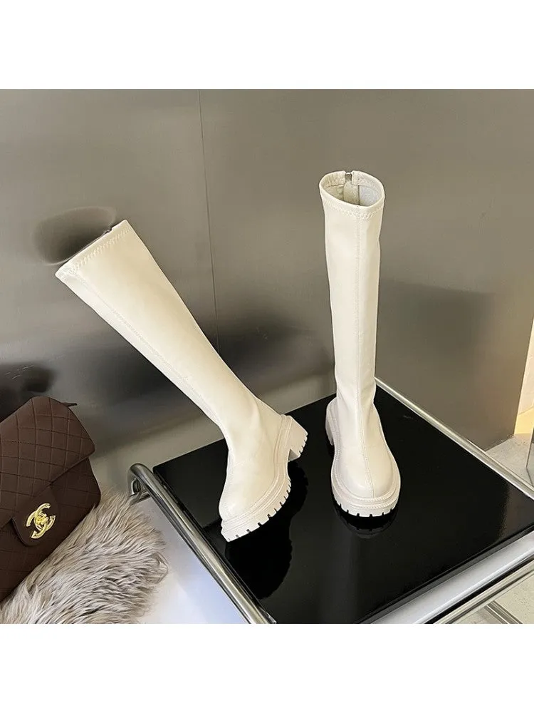 Chunky High Boots