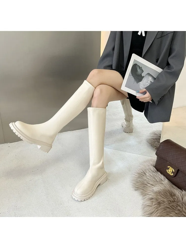 Chunky High Boots