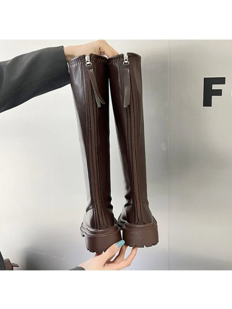 Chunky High Boots