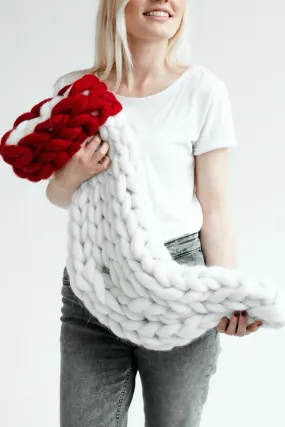 Chunky knit Christmas stocking