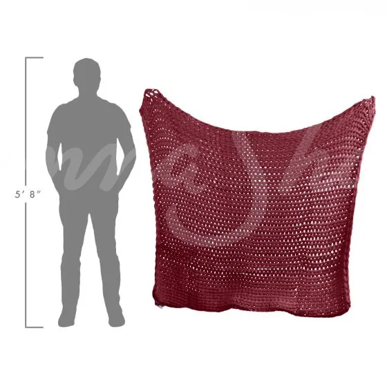 Chunky Knit Throw ~ Merlot **DISCONTINUED QUANTITIES LIMITED**