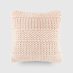 Chunky Knit Throw Pillow Cover and Insert