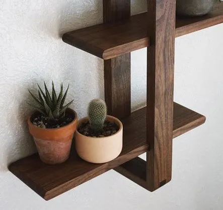 Chunky Vertical Planter Display, Plant Holder and shelves
