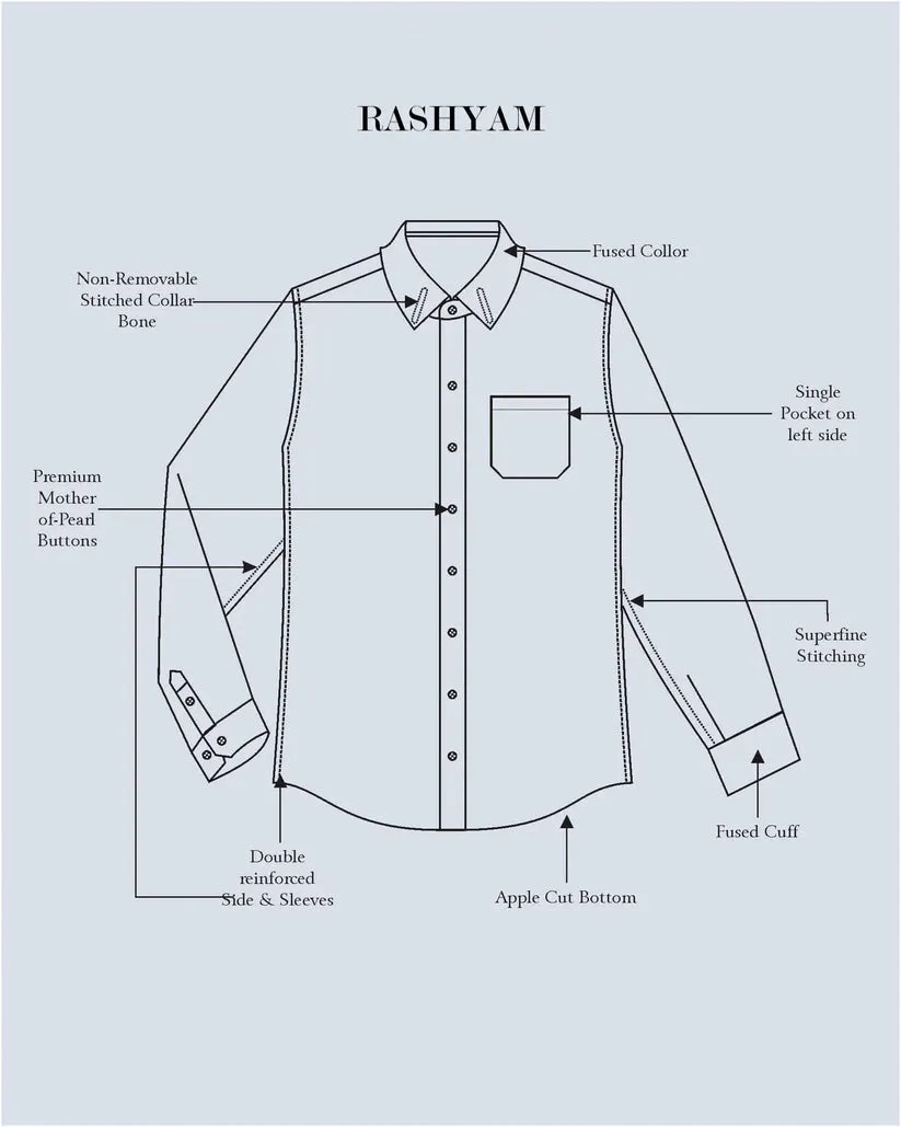 Civita Premium Giza Cotton Light Pink Formal Shirt For Men