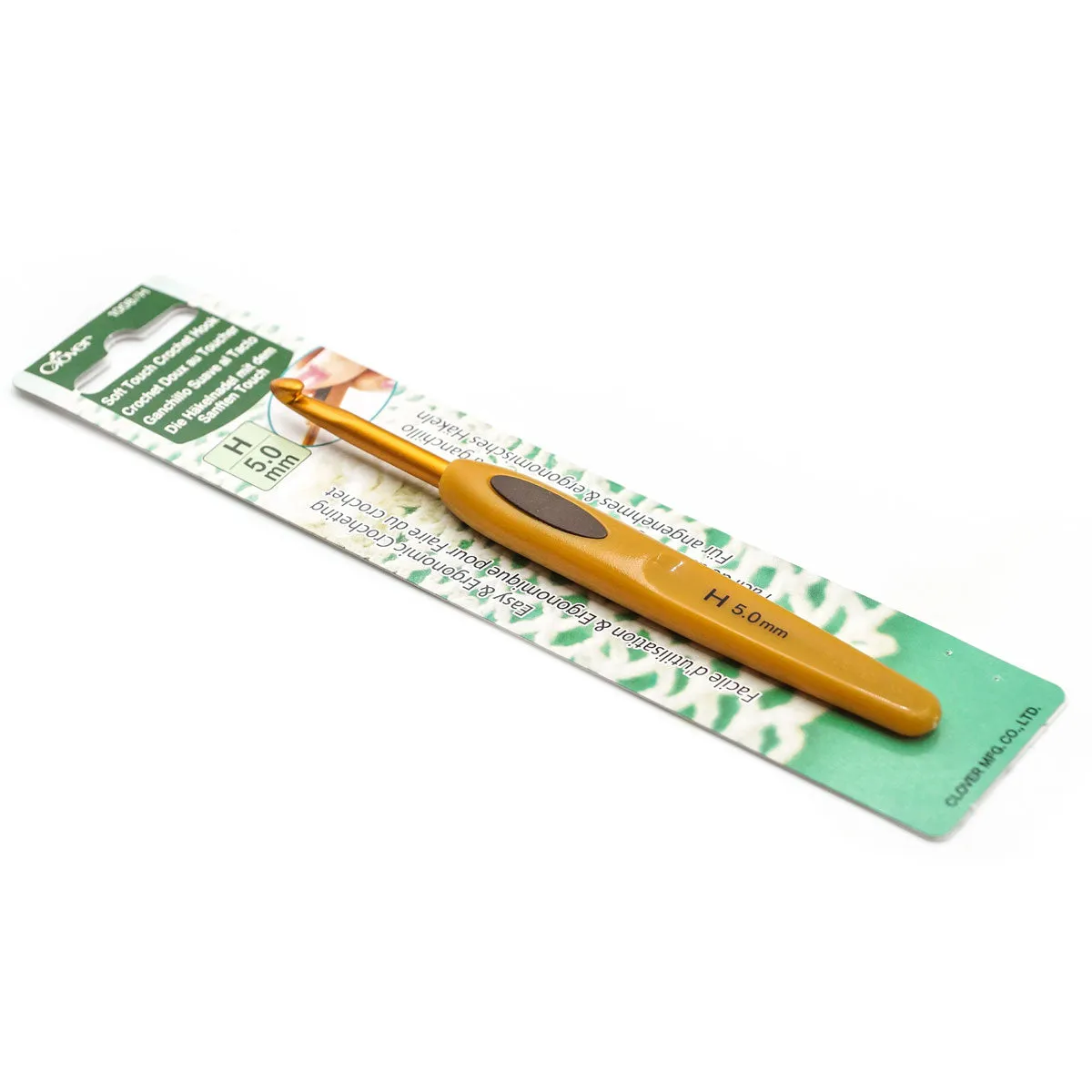 Clover Soft Touch Crochet Hooks - Aluminum Needles - Size H (5.00mm)