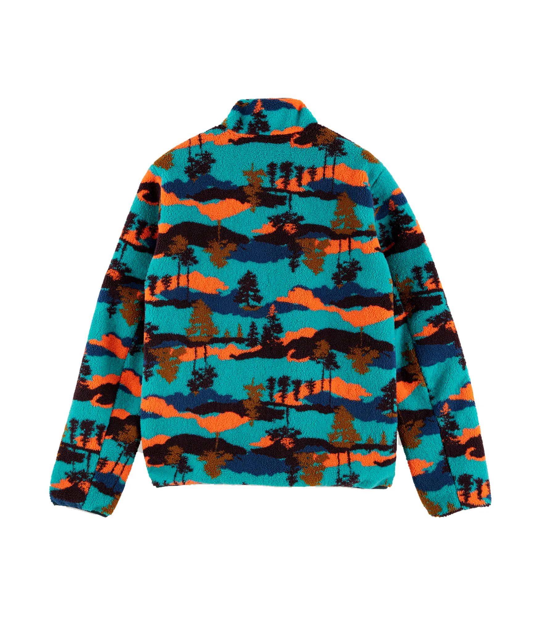 Colourful Reversible Fleece And Nylon Jacket