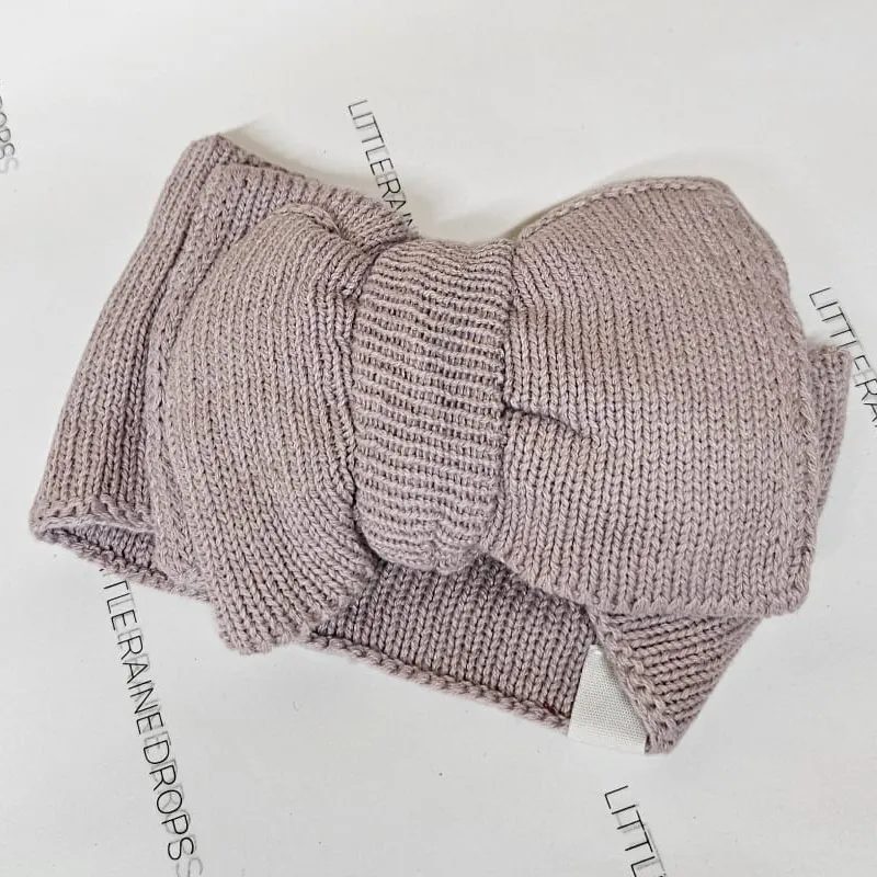 Cotton Knit Bow Headbands