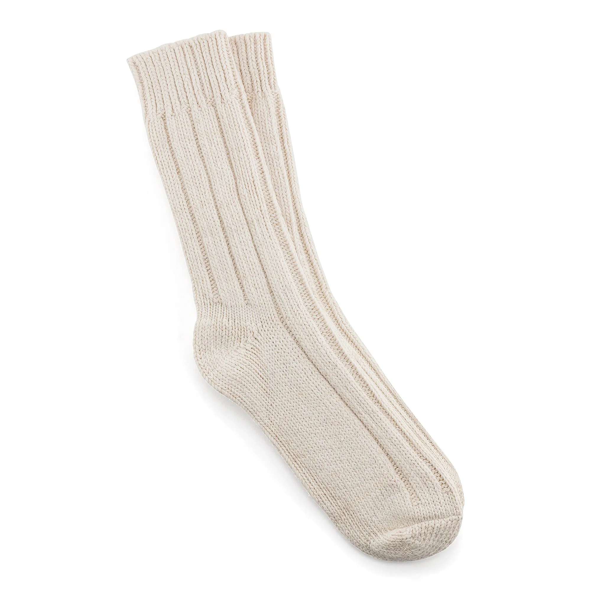 Cotton Twist Socks in Off-White