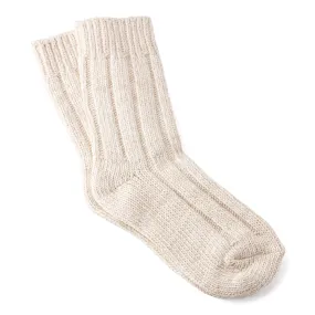 Cotton Twist Socks in Off-White