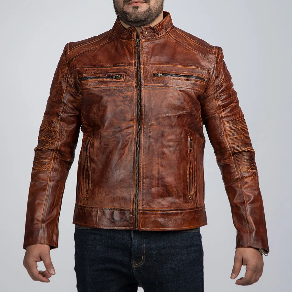 Cowboy Brown Vintage Leather Jacket