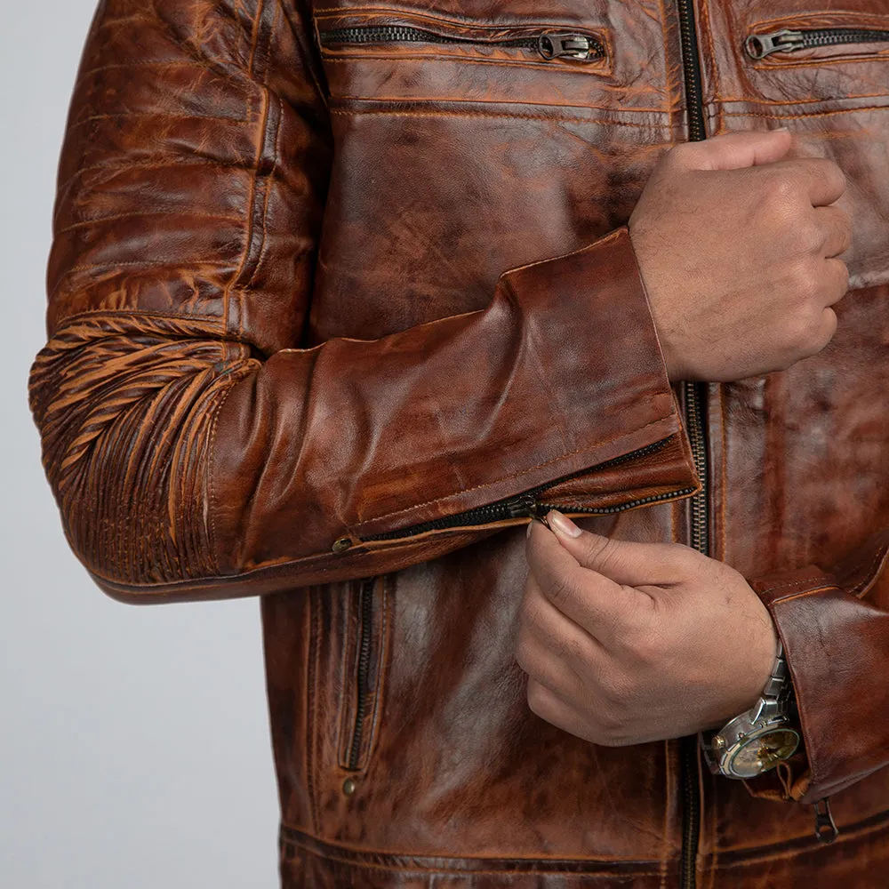 Cowboy Brown Vintage Leather Jacket