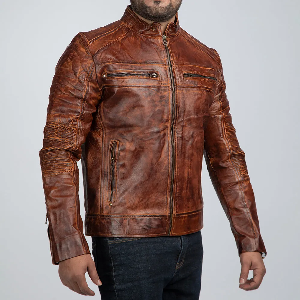 Cowboy Brown Vintage Leather Jacket