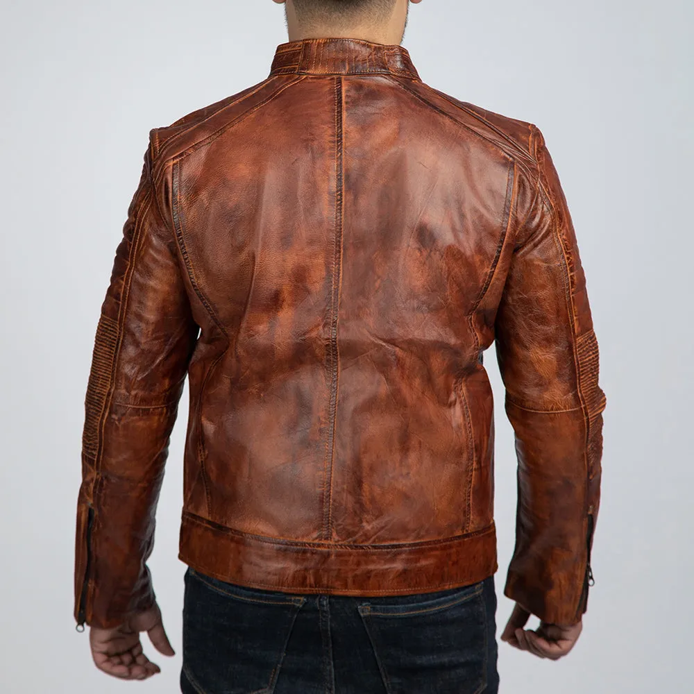 Cowboy Brown Vintage Leather Jacket