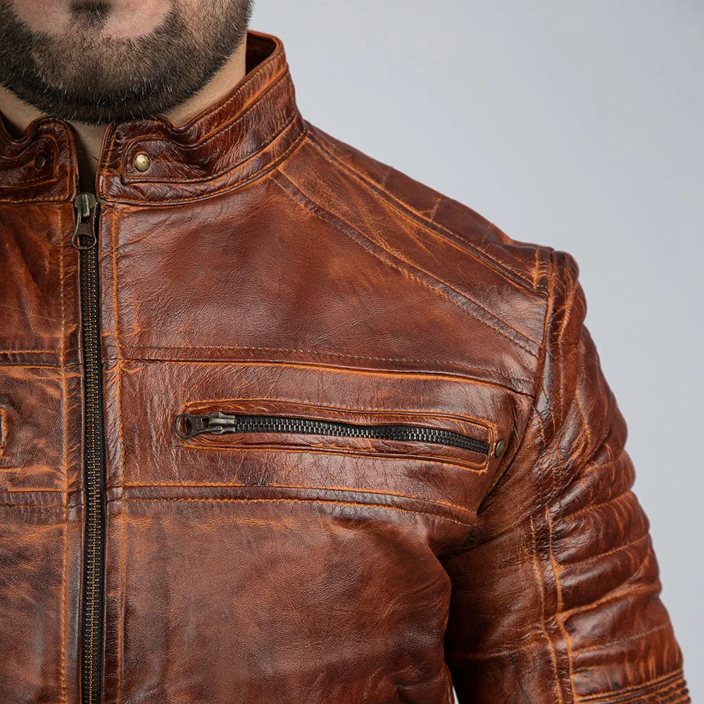 Cowboy Brown Vintage Leather Jacket