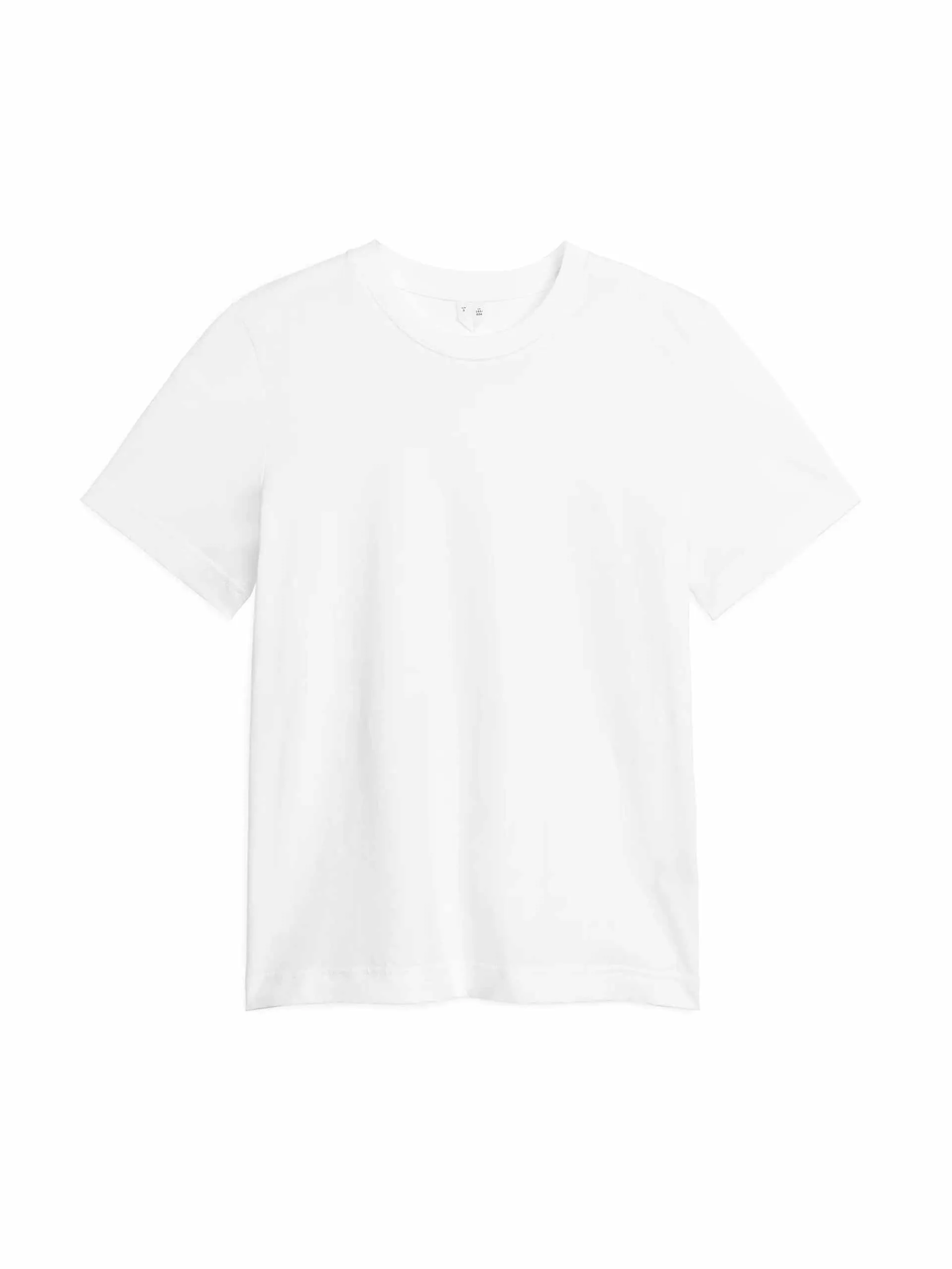 Crew-neck white t-shirt