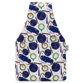 della Q Nora Wrist Bag - 1300-1 - Fabric Print Collection - Coffee and Yarn Purple