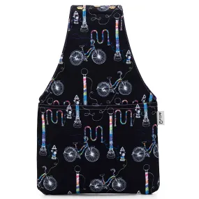 della Q Nora Wrist Bag - 1300-1 - Fabric Print Collection - Yarn Bombing