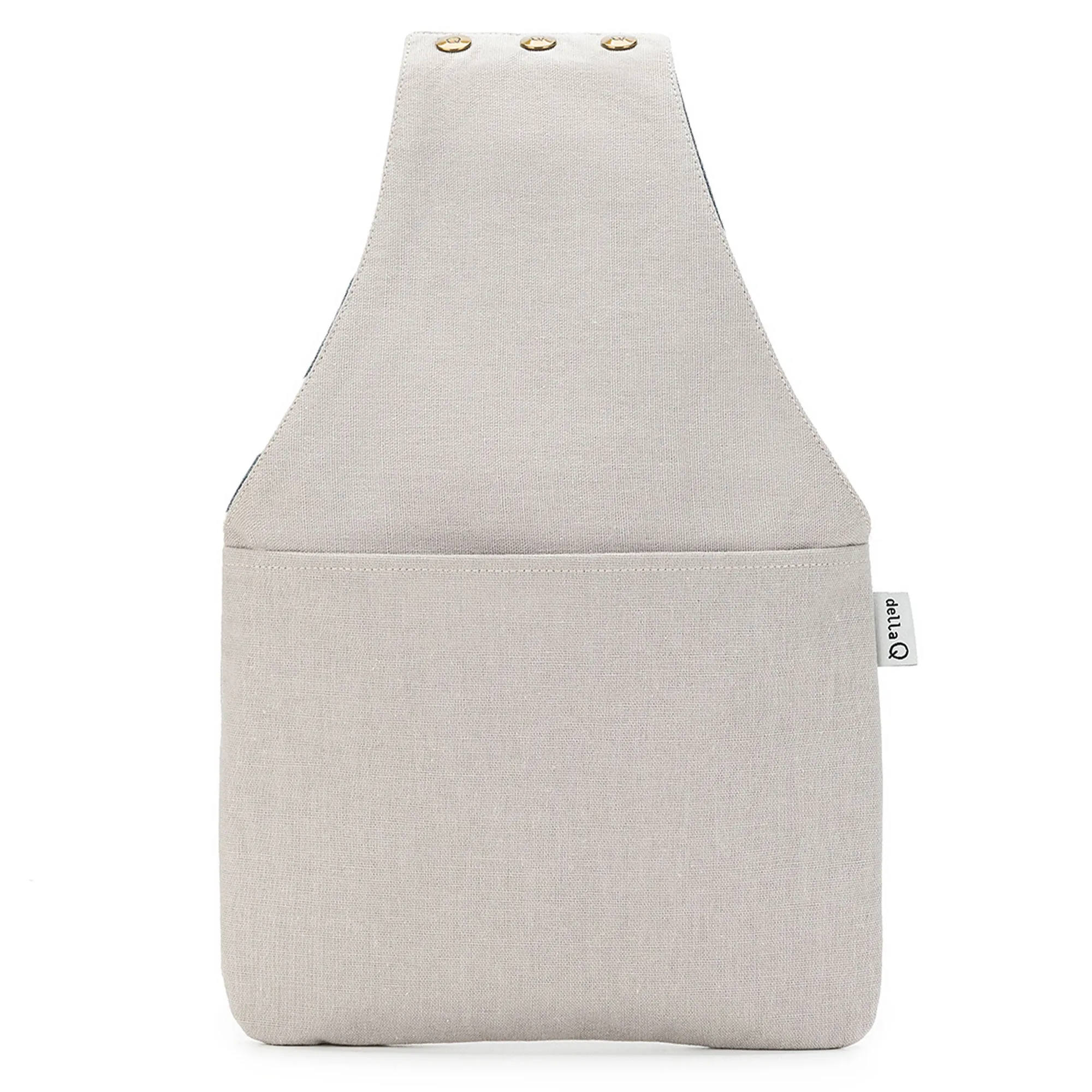 della Q Nora Wrist Bag - 1300-1 - *Linen - Pebble