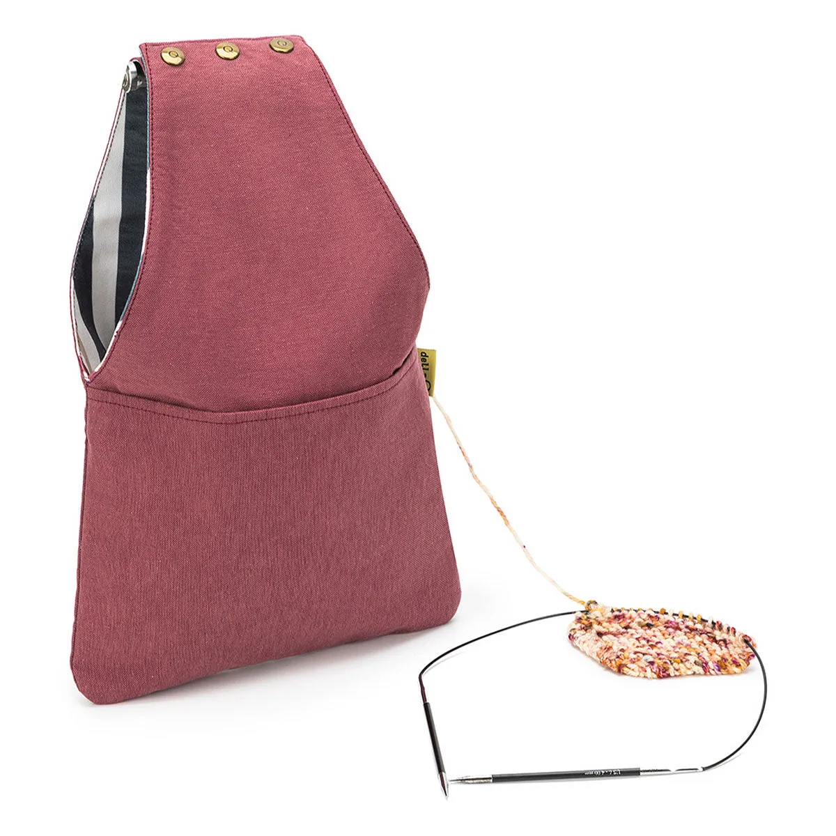 della Q Nora Wrist Bag - 1300-1 - *Linen - Slate
