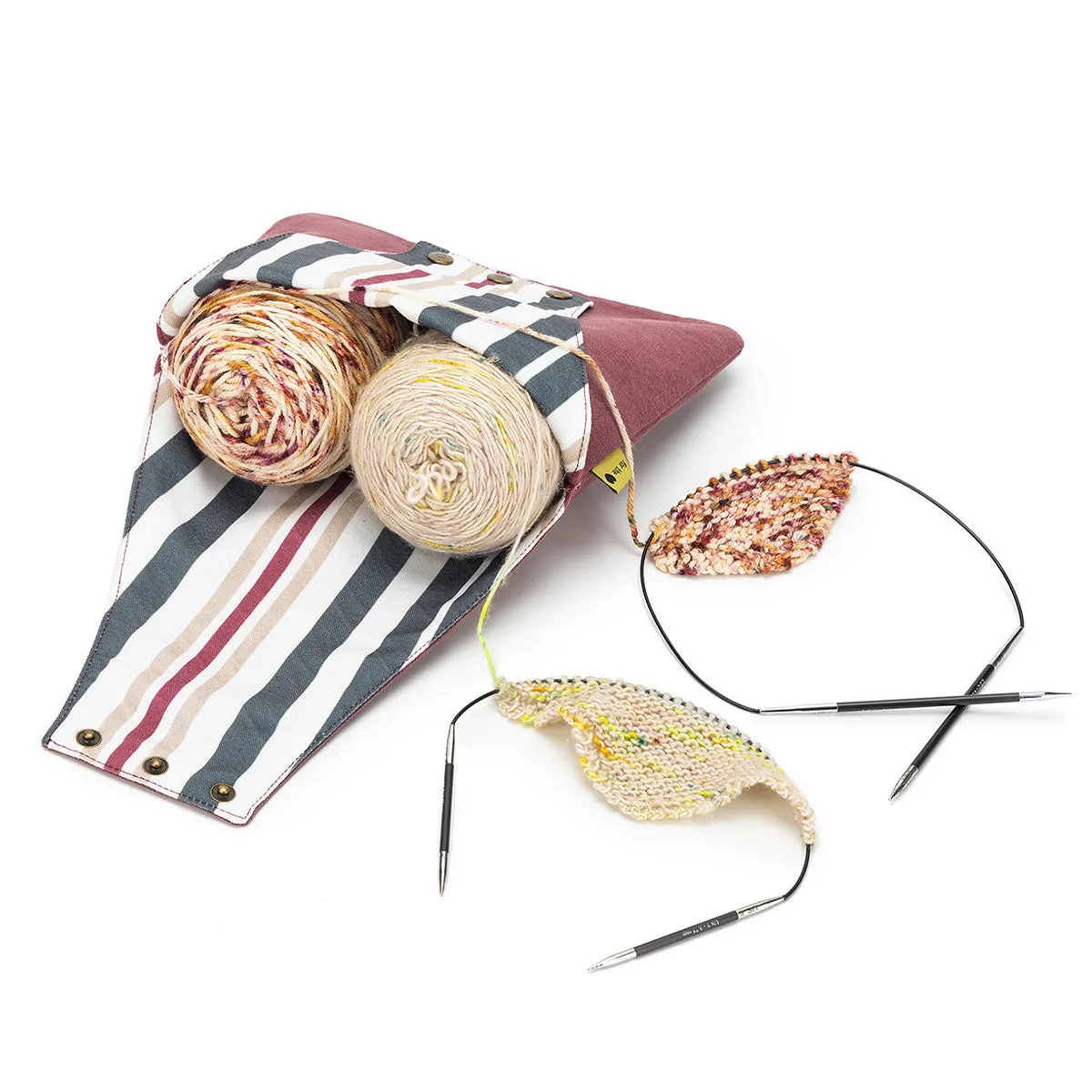 della Q Nora Wrist Bag - 1300-1 - *Linen - Slate