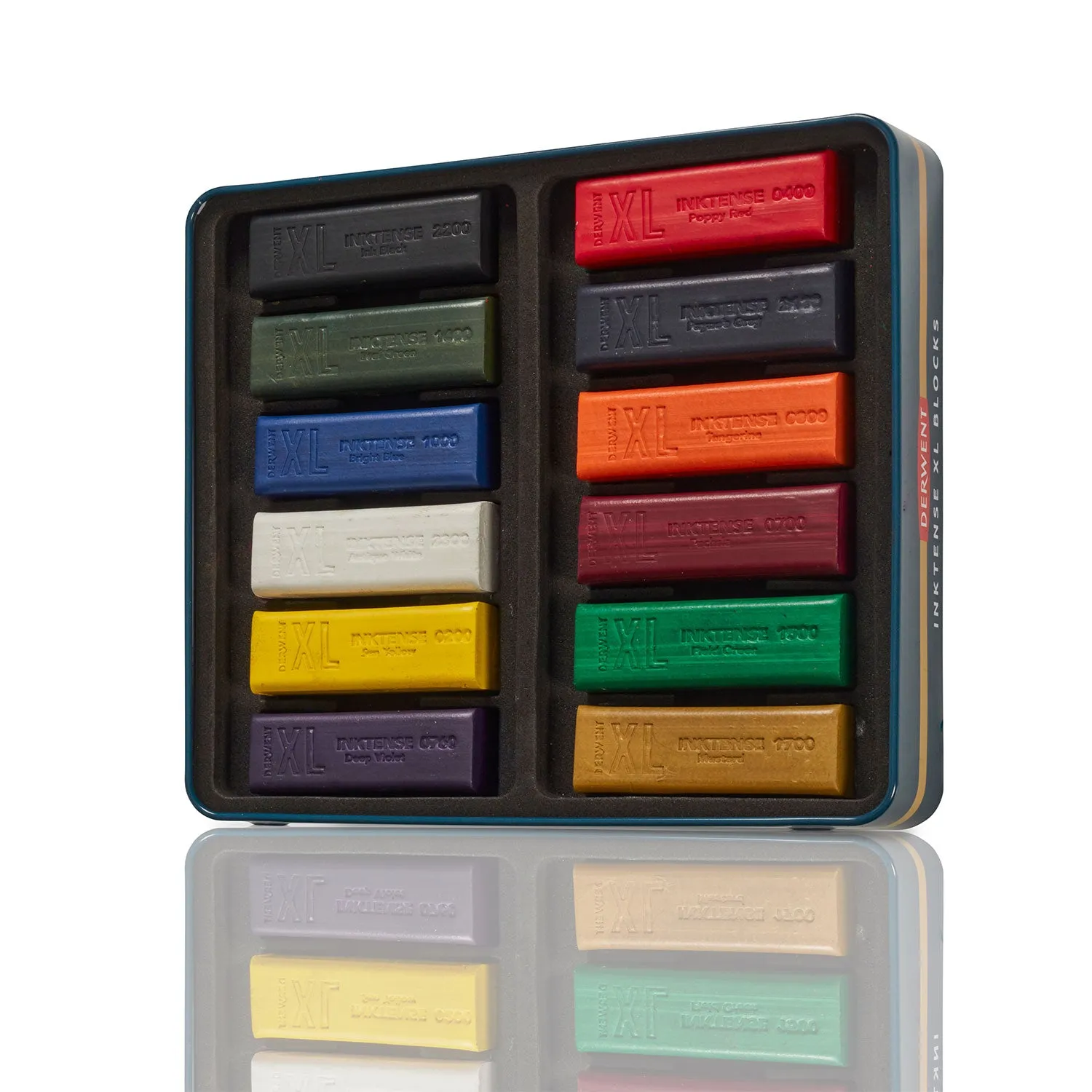 Derwent Inktense XL Blocks Tin - 12 Blocks