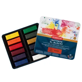 Derwent Inktense XL Blocks Tin - 12 Blocks