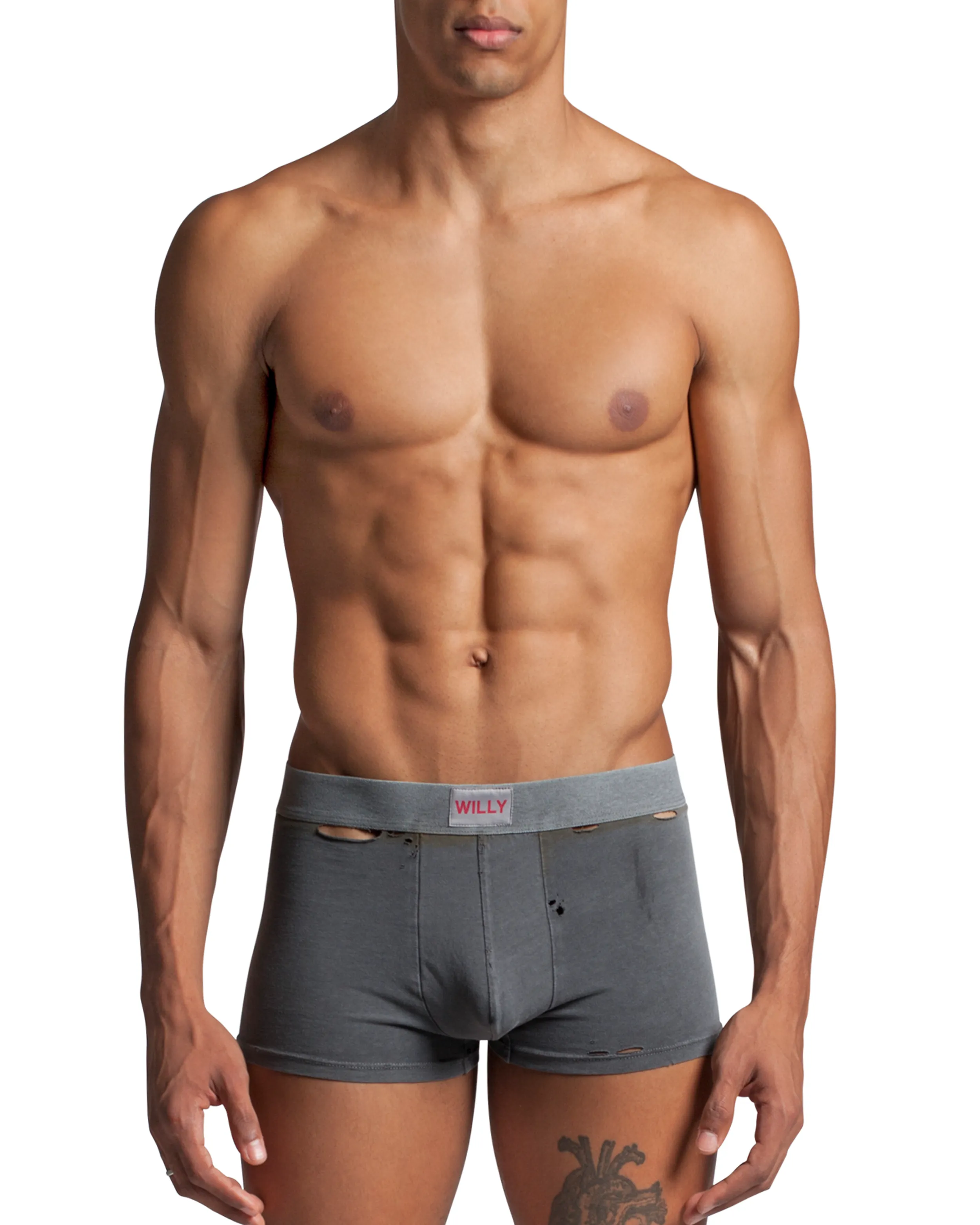 DIRTY BOXER BRIEFS - GREY