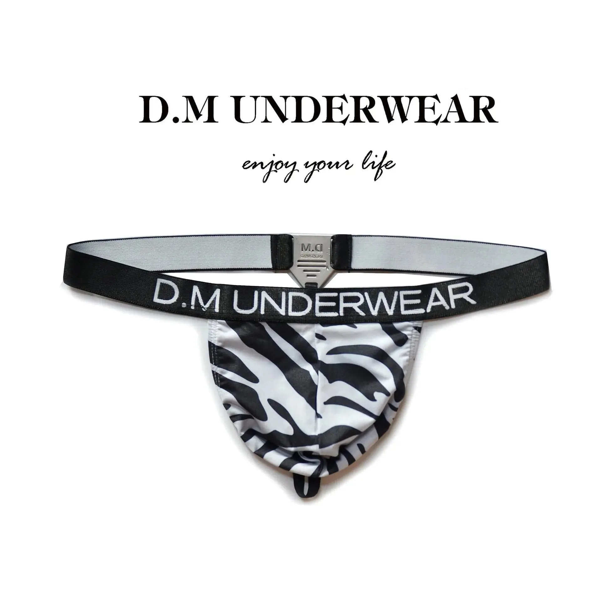 D.M Leopard Thongs for Men