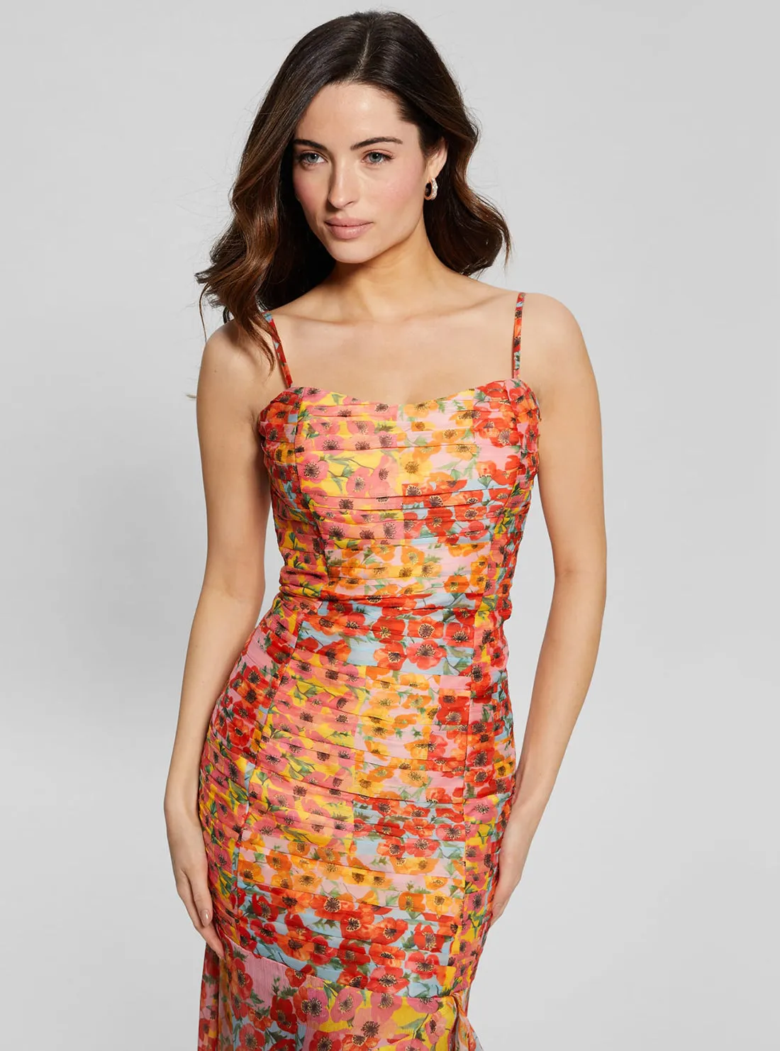 Eco Red Floral Juliana Maxi Dress