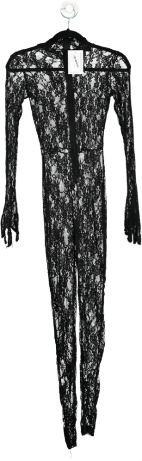 EGO Black Lace Jumpsuit UK 6