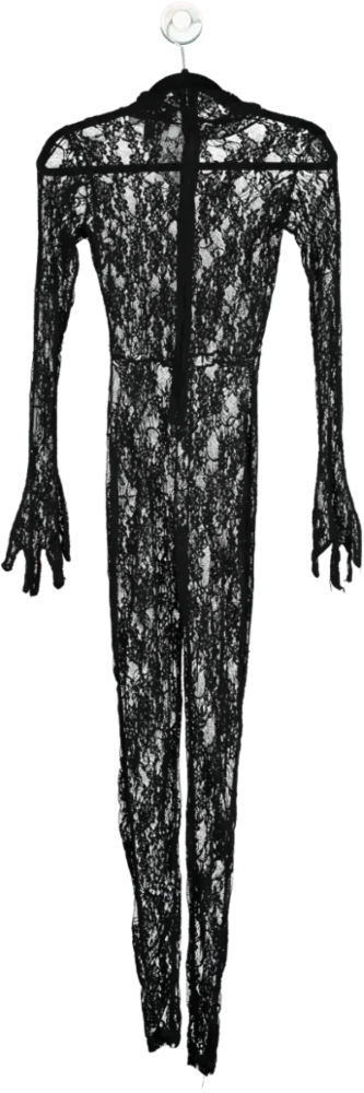 EGO Black Lace Jumpsuit UK 6