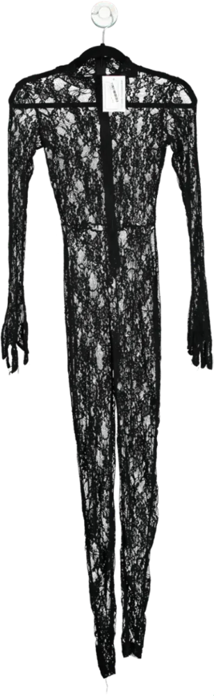EGO Black Lace Jumpsuit UK 6