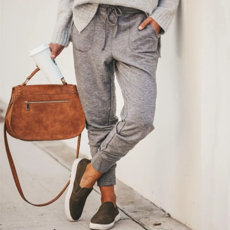 Elastic Waist Loose Elastic Ankle Sports Pants