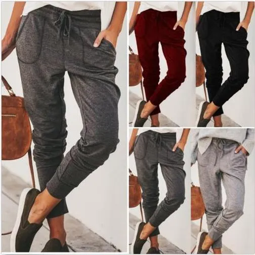 Elastic Waist Loose Elastic Ankle Sports Pants