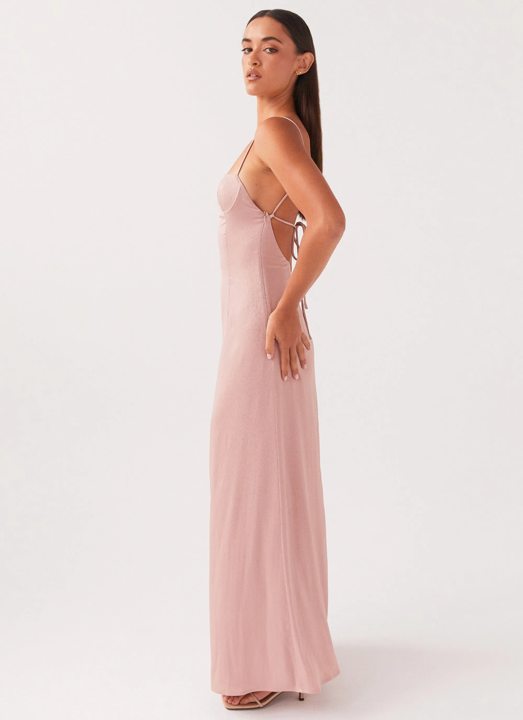 Ella Bustier Maxi Dress - Mauve