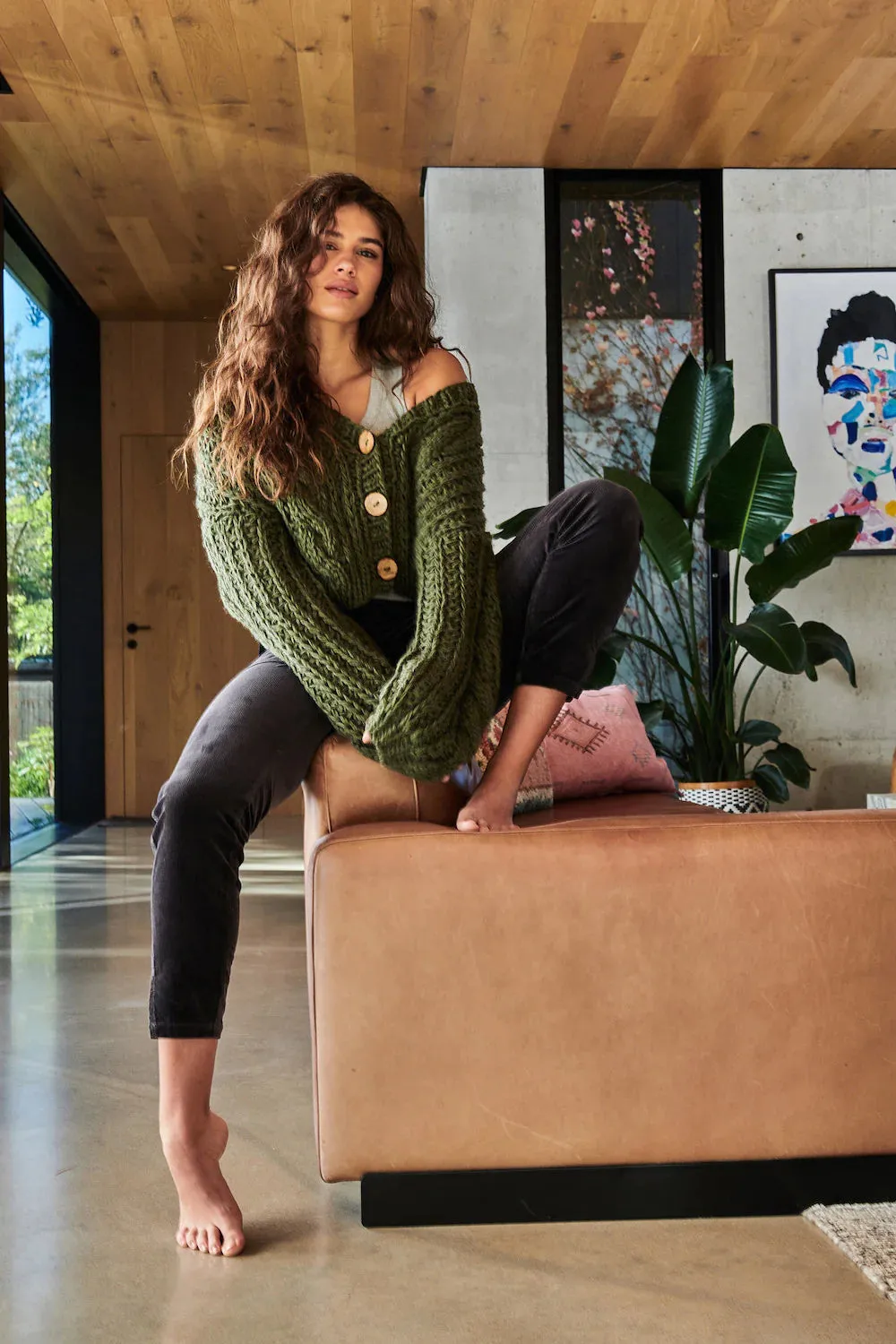 Elsie Knit in Khaki