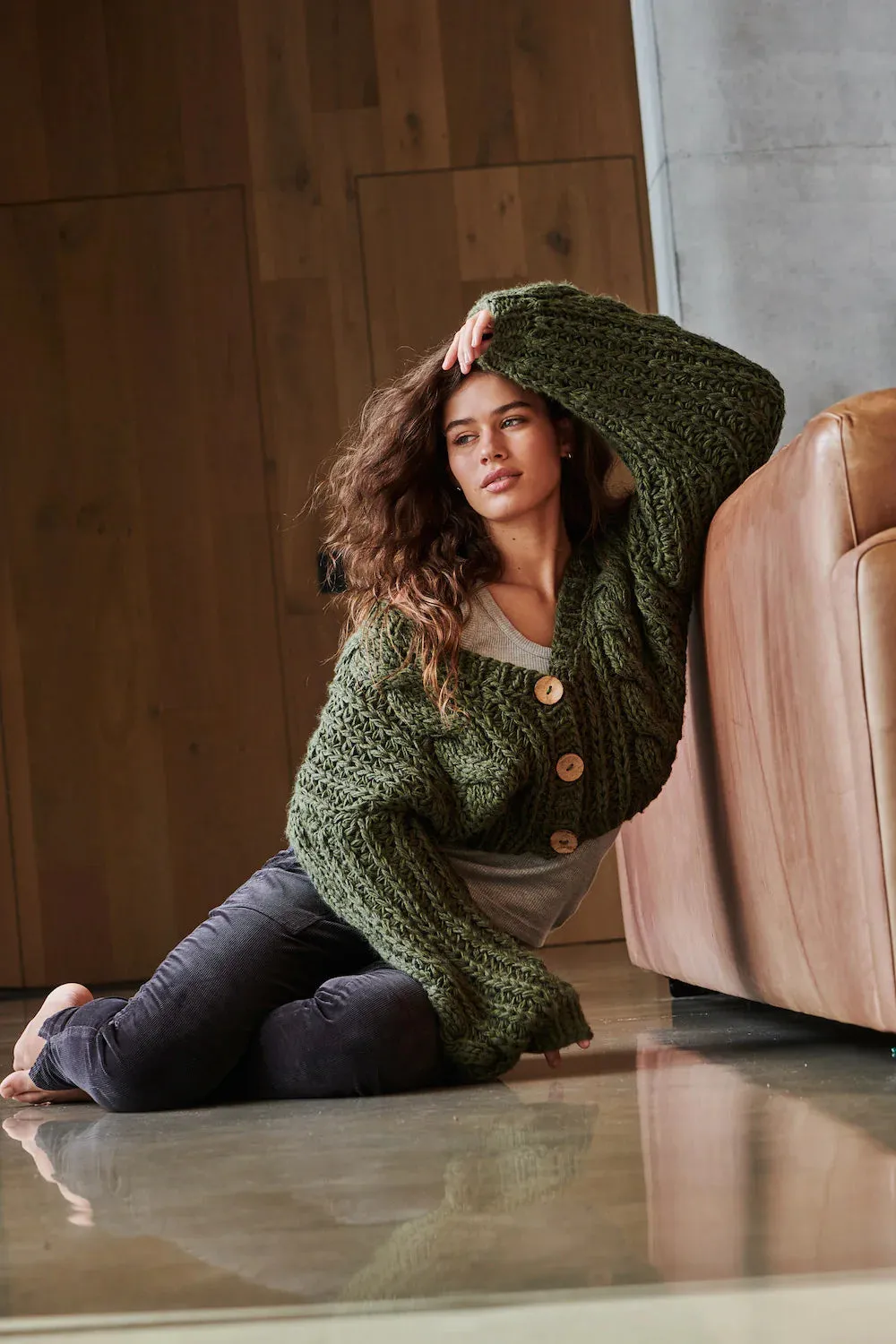 Elsie Knit in Khaki