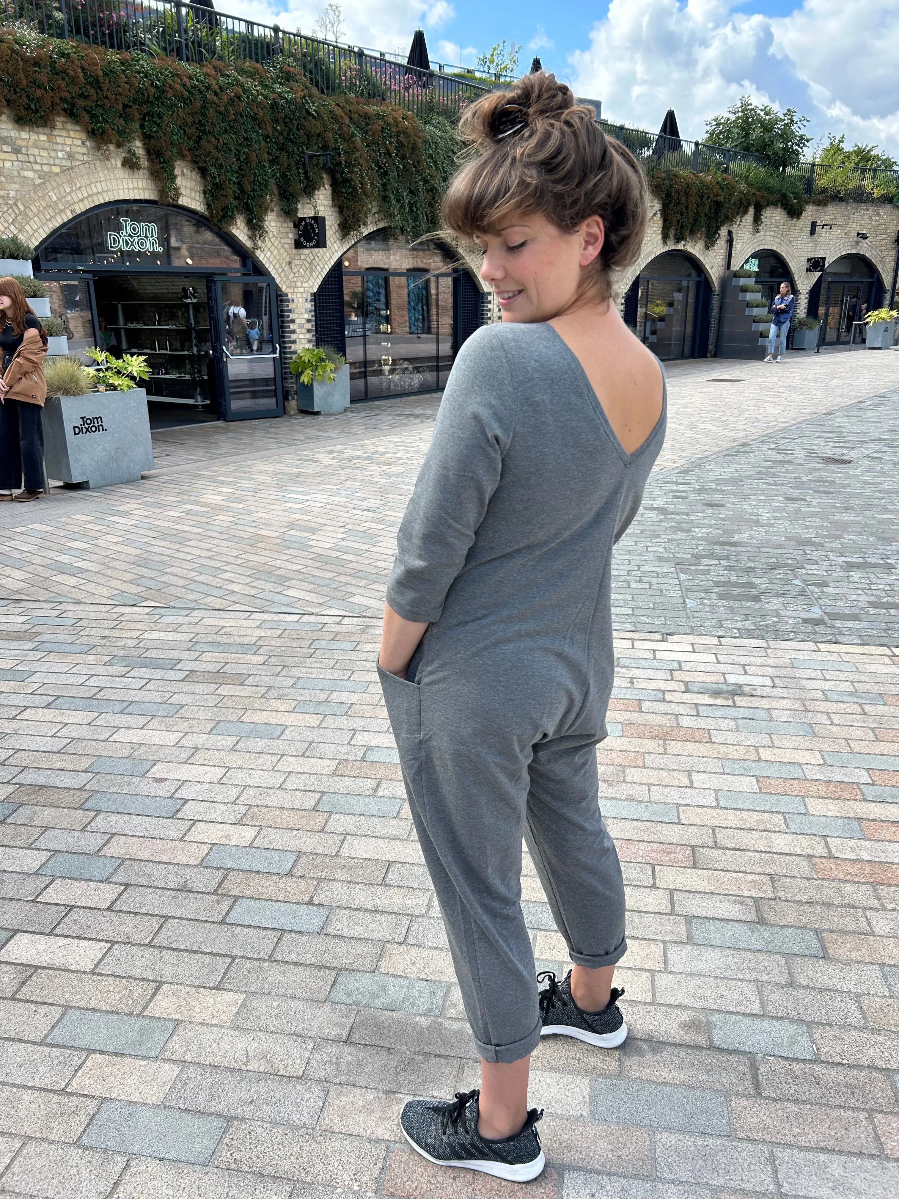 Etta Jumpsuit - Maternity Jumpsuit & Breastfeeding Jumpsuit - Grey