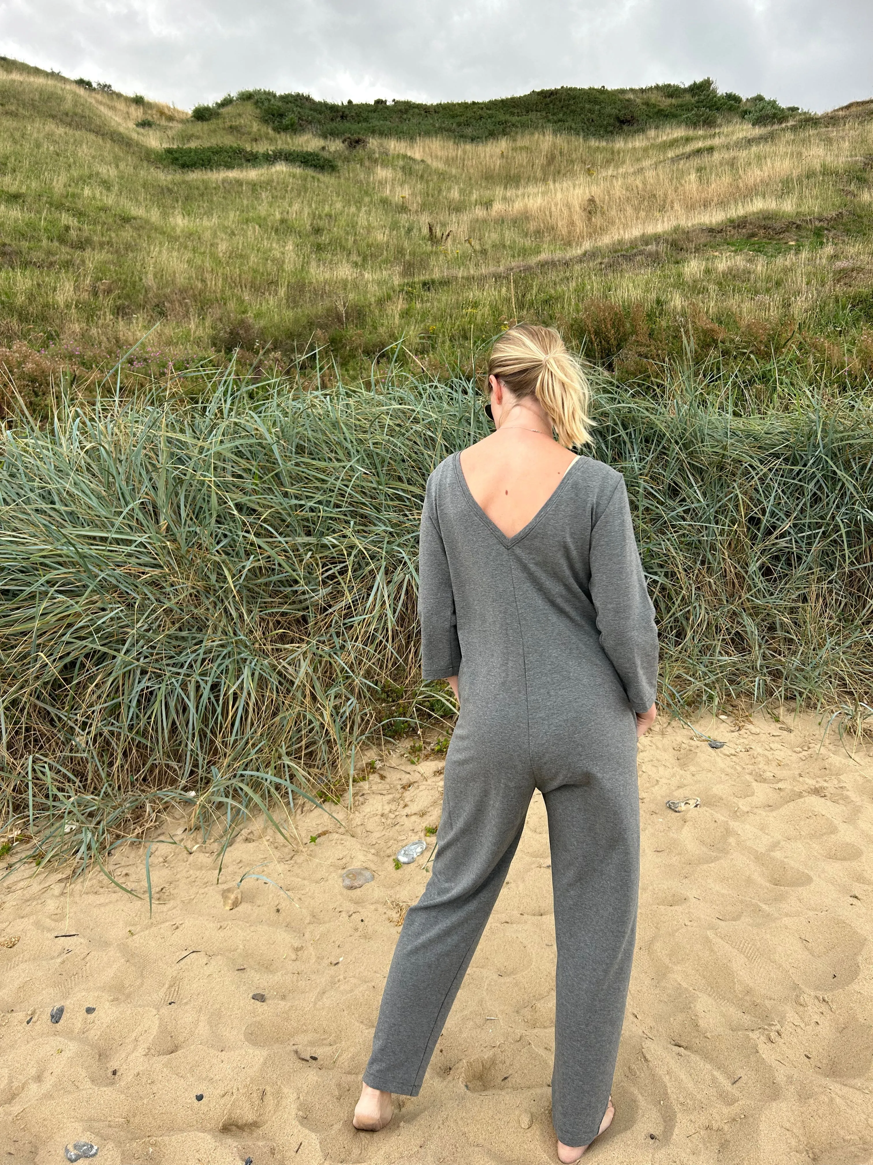 Etta Jumpsuit - Maternity Jumpsuit & Breastfeeding Jumpsuit - Grey