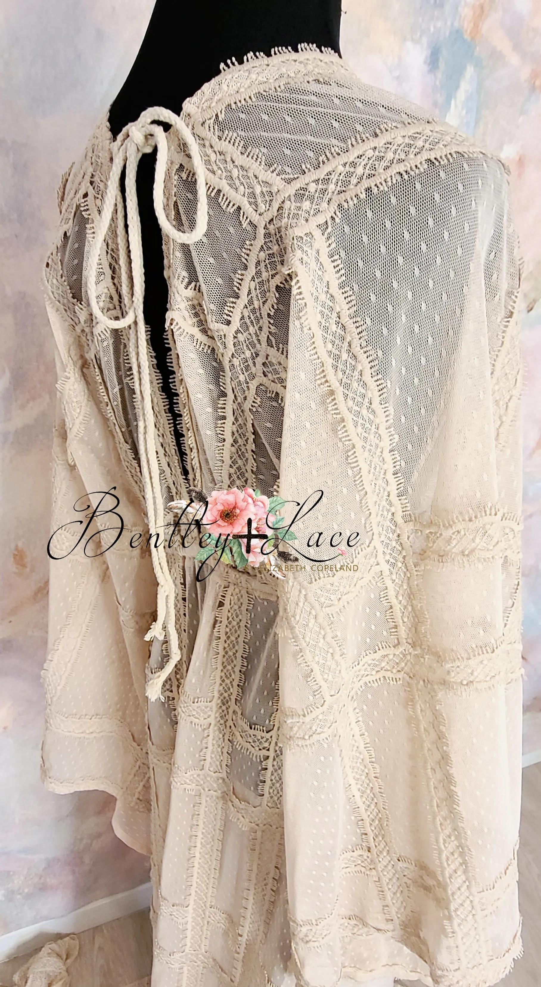 euc slip included Cora  (Sand) Bohemian Inspired gown - (Teen/Adult) Maternity/ Non Maternity.